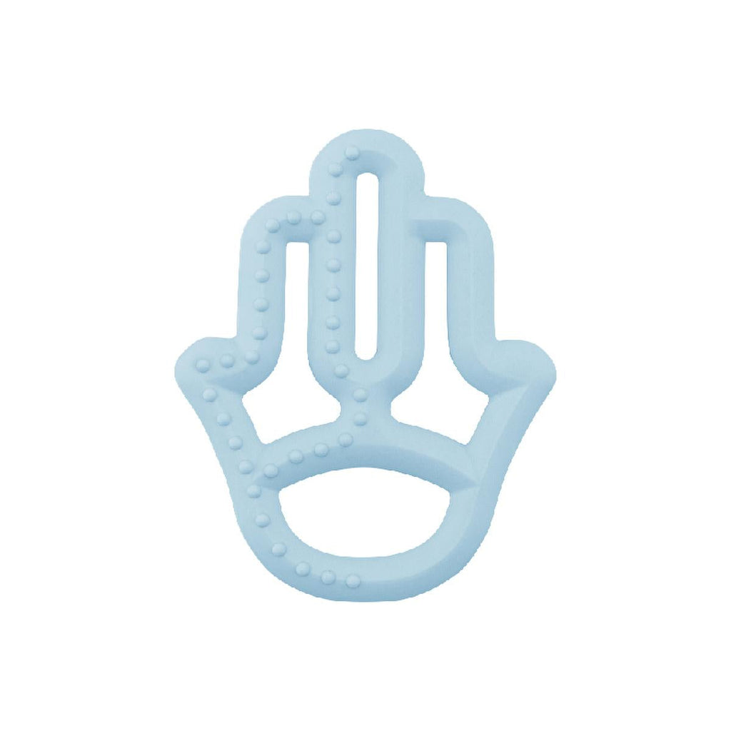 OiOi Baby Silicone Teether - Mineral Blue, Safe & Effective Teething Relief for Infants