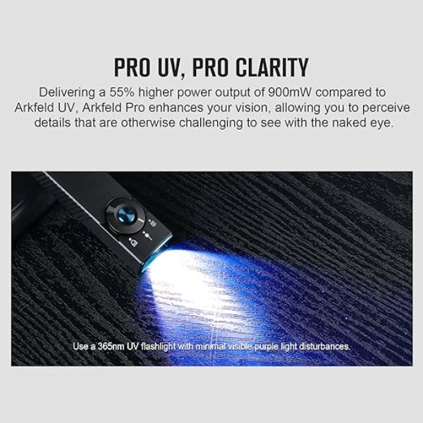 OLIGHT ARKFELDPRO3RRDCWV3RGL Arkfeld Pro Flat EDC Flashlight with LED Light UV and Laser - Red