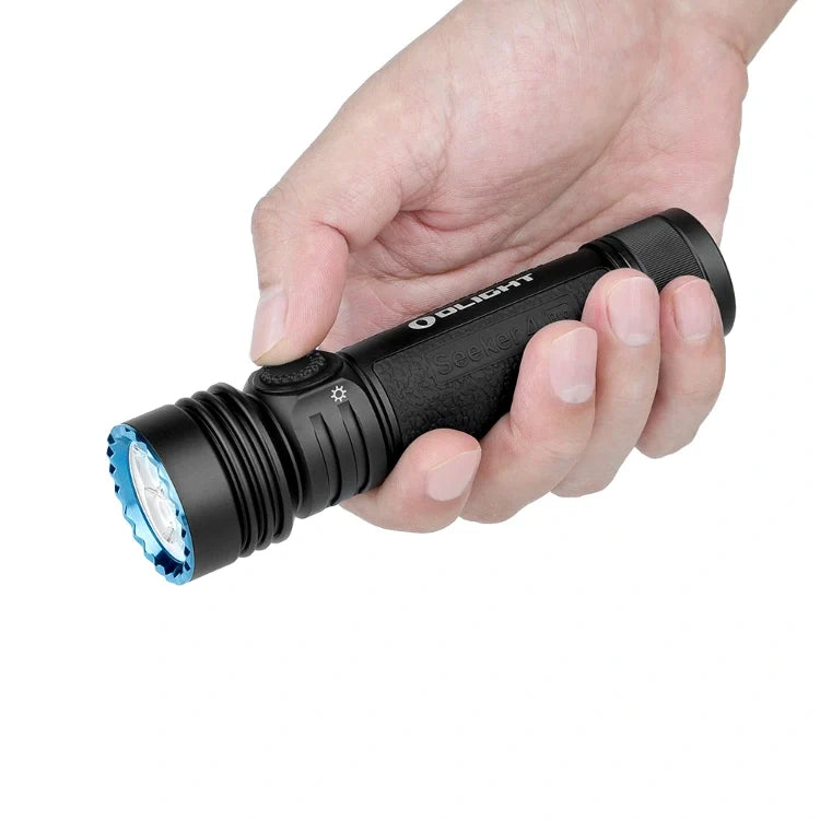 OLIGHT SEEKER4PROMTBKCW Seeker 4 Pro High Power Flashlight - Matte Black CW (5700~7000K)