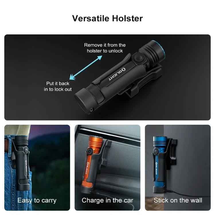 OLIGHT SEEKER4PROMTBKCW Seeker 4 Pro High Power Flashlight - Matte Black CW (5700~7000K)