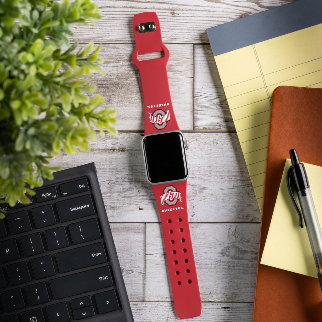 Ohio State Buckeyes HD Apple Watch Band