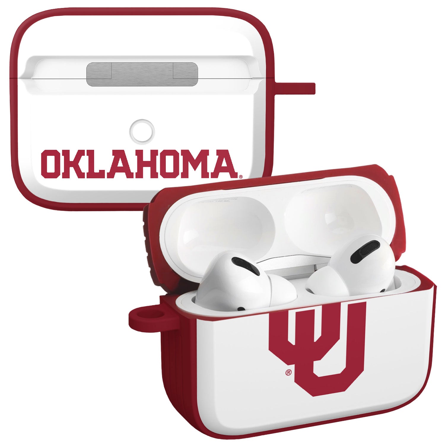 Oklahoma Sooners HDX Apple Airpods Pro 1 & 2 Case Cover