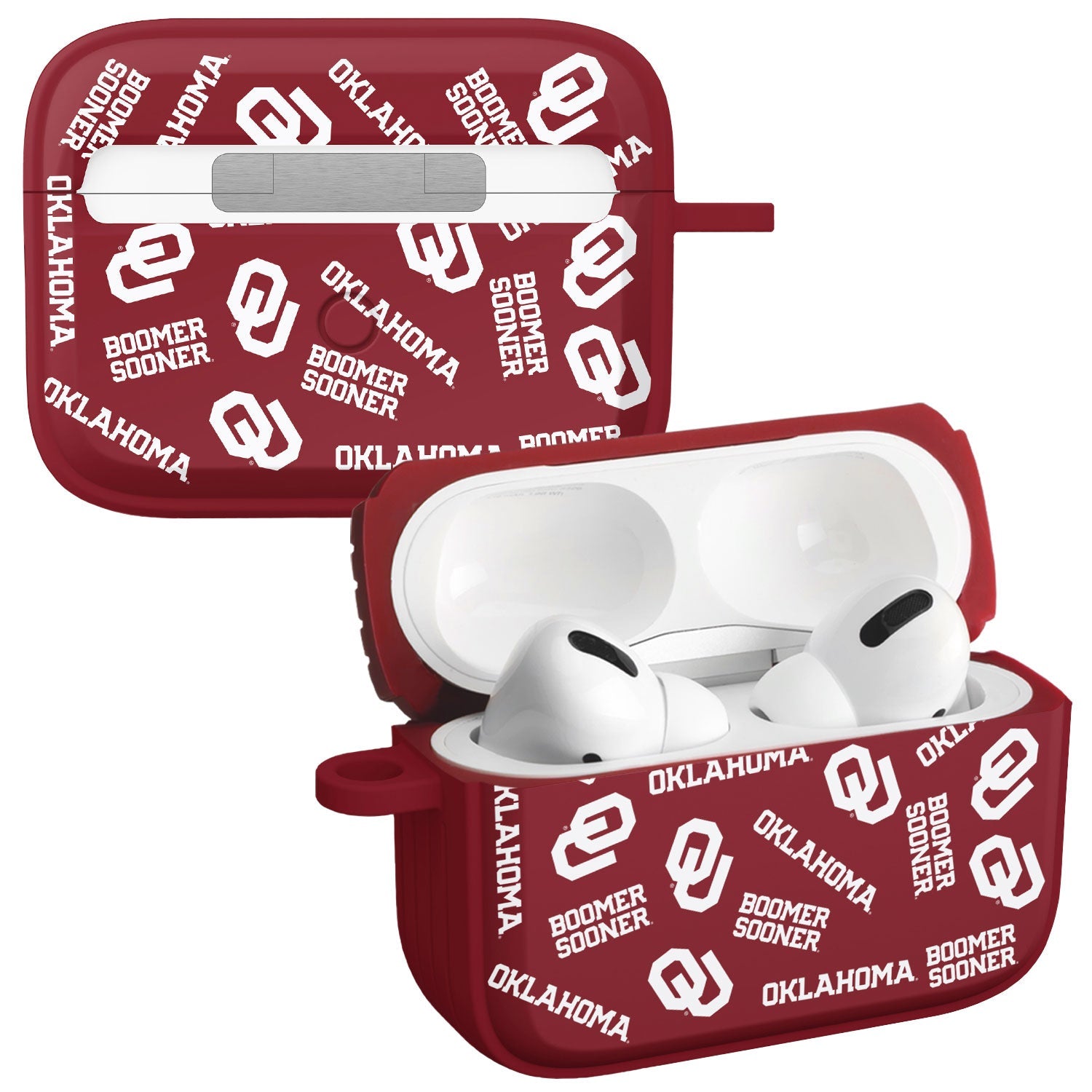 Oklahoma Sooners HDX Apple Airpods Pro 1 & 2 Case Cover