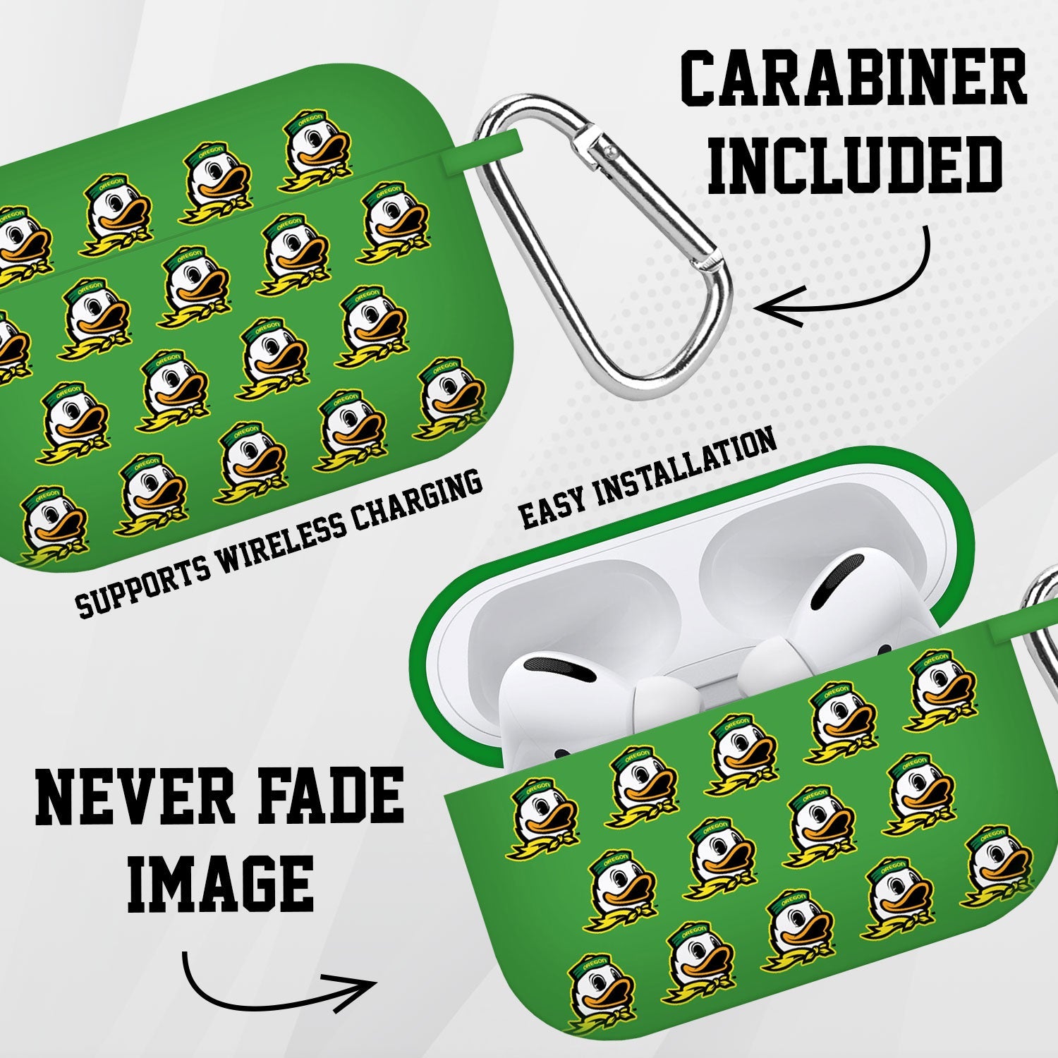Oregon Ducks HD AirPods Pro 1 & 2 Case Cover