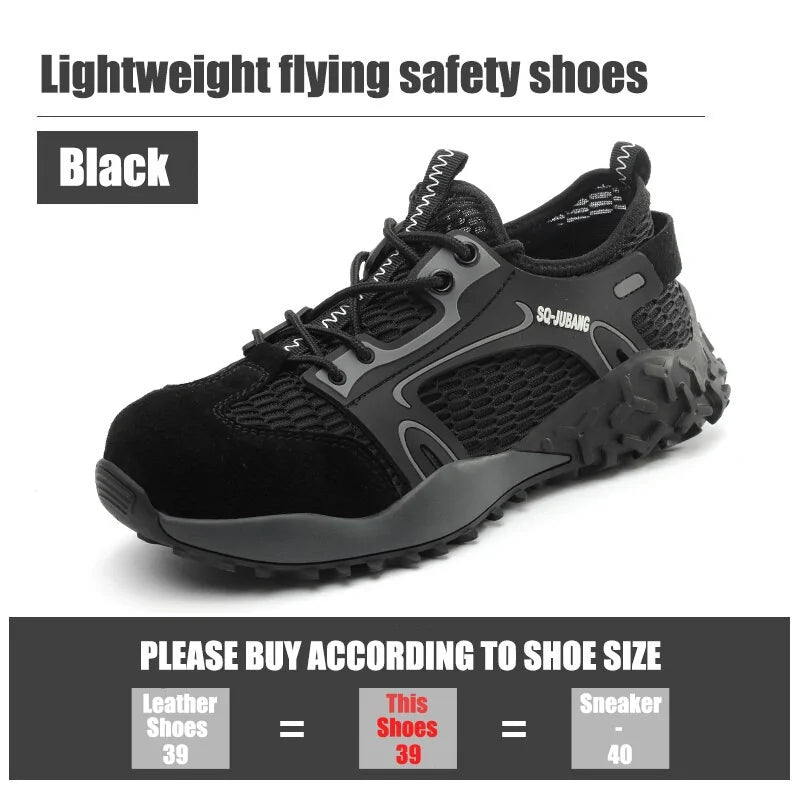 Steel Toe Anti-Collision Breathable Safety Work Boots
