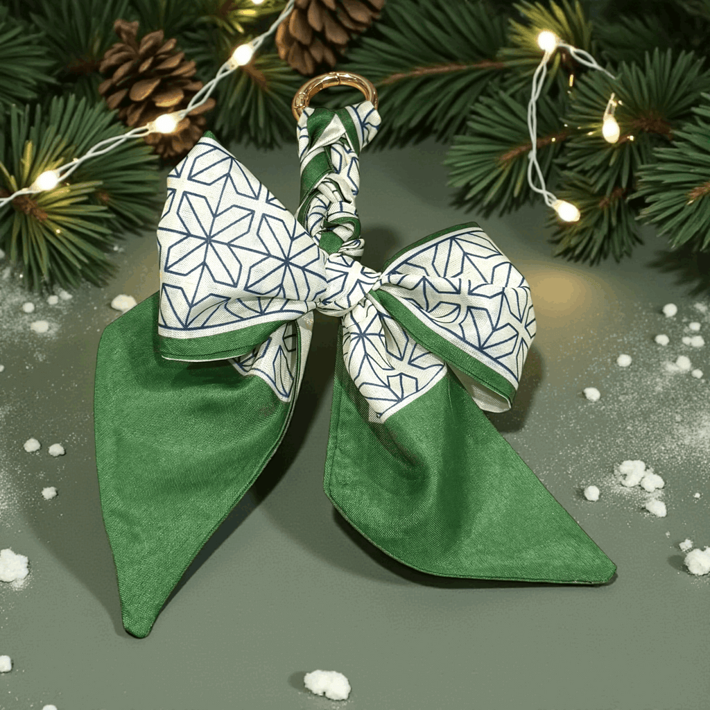 Braided Bow Bag Charm