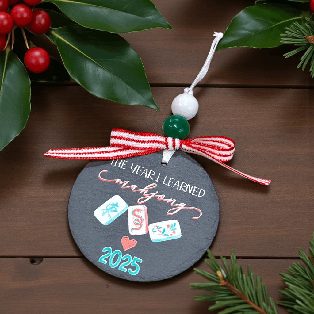 The Year I Learned Mahjong Christmas Ornament