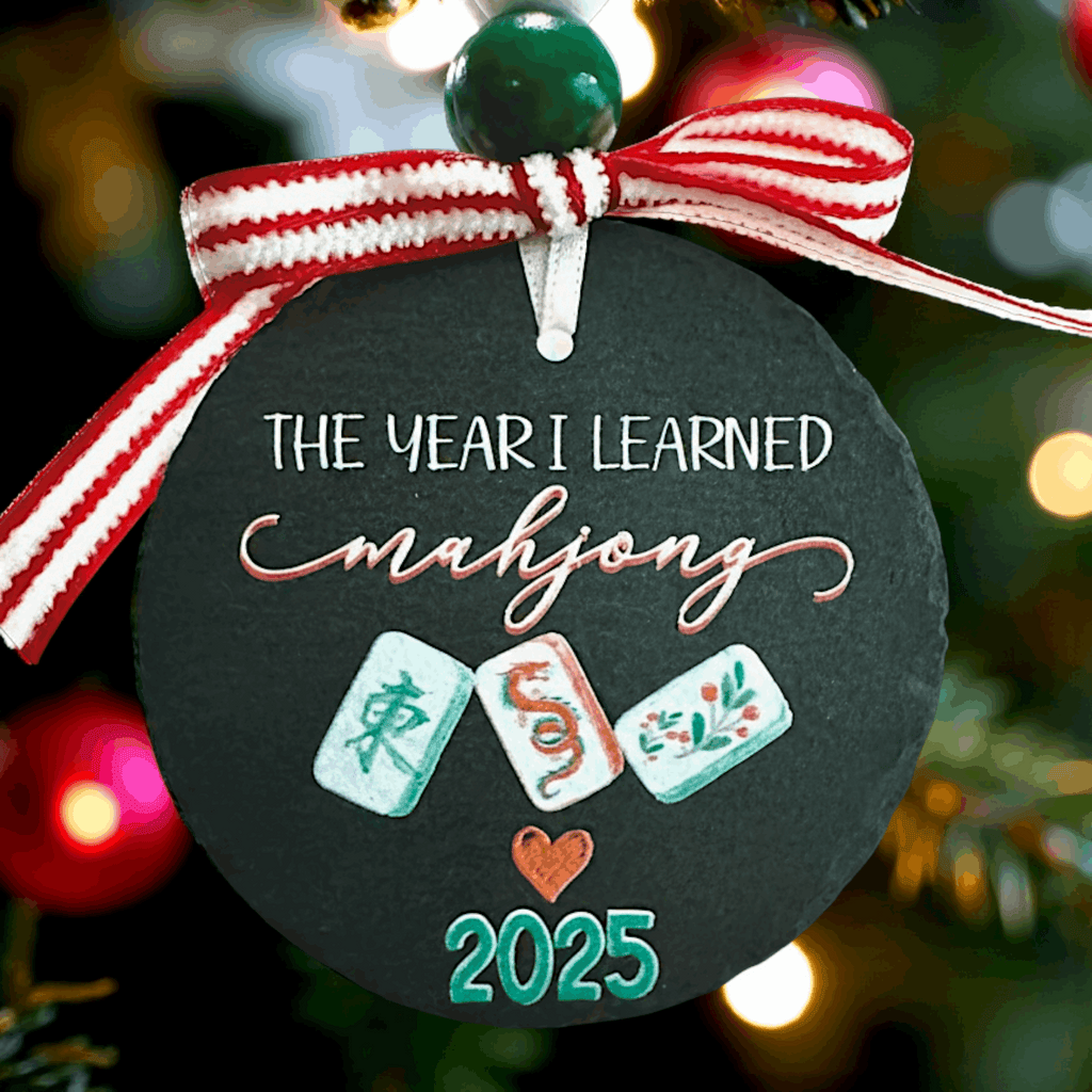 The Year I Learned Mahjong Christmas Ornament
