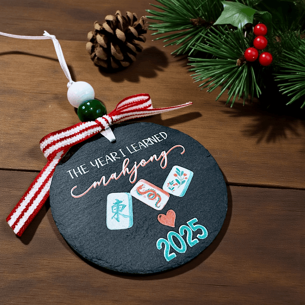 The Year I Learned Mahjong Christmas Ornament