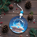 Let Your Christmas Be Full of Stories - Slate UV Printed Ornament