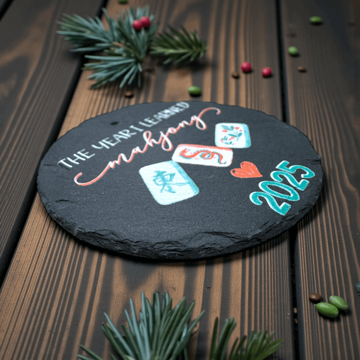The Year I Learned Mahjong Christmas Ornament