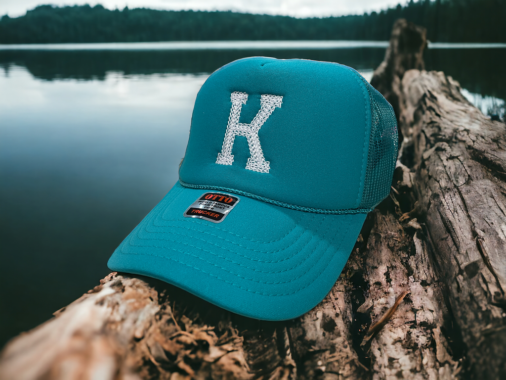 Embroidered Chain Stitch Trucker Hat