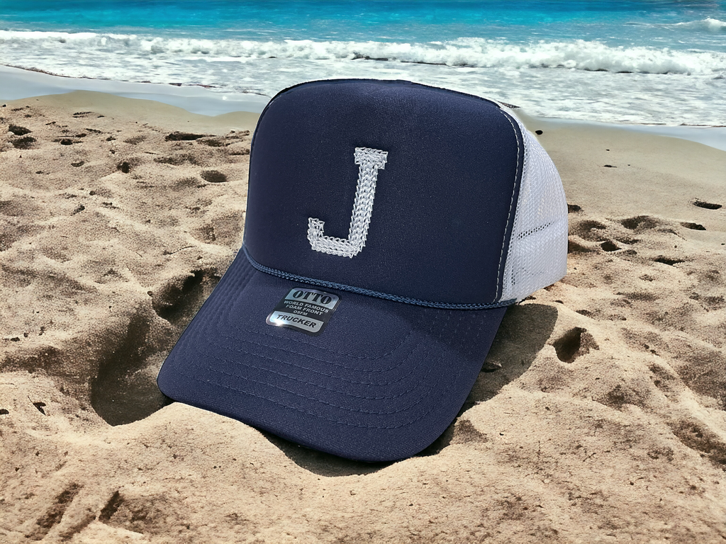 Embroidered Chain Stitch Trucker Hat