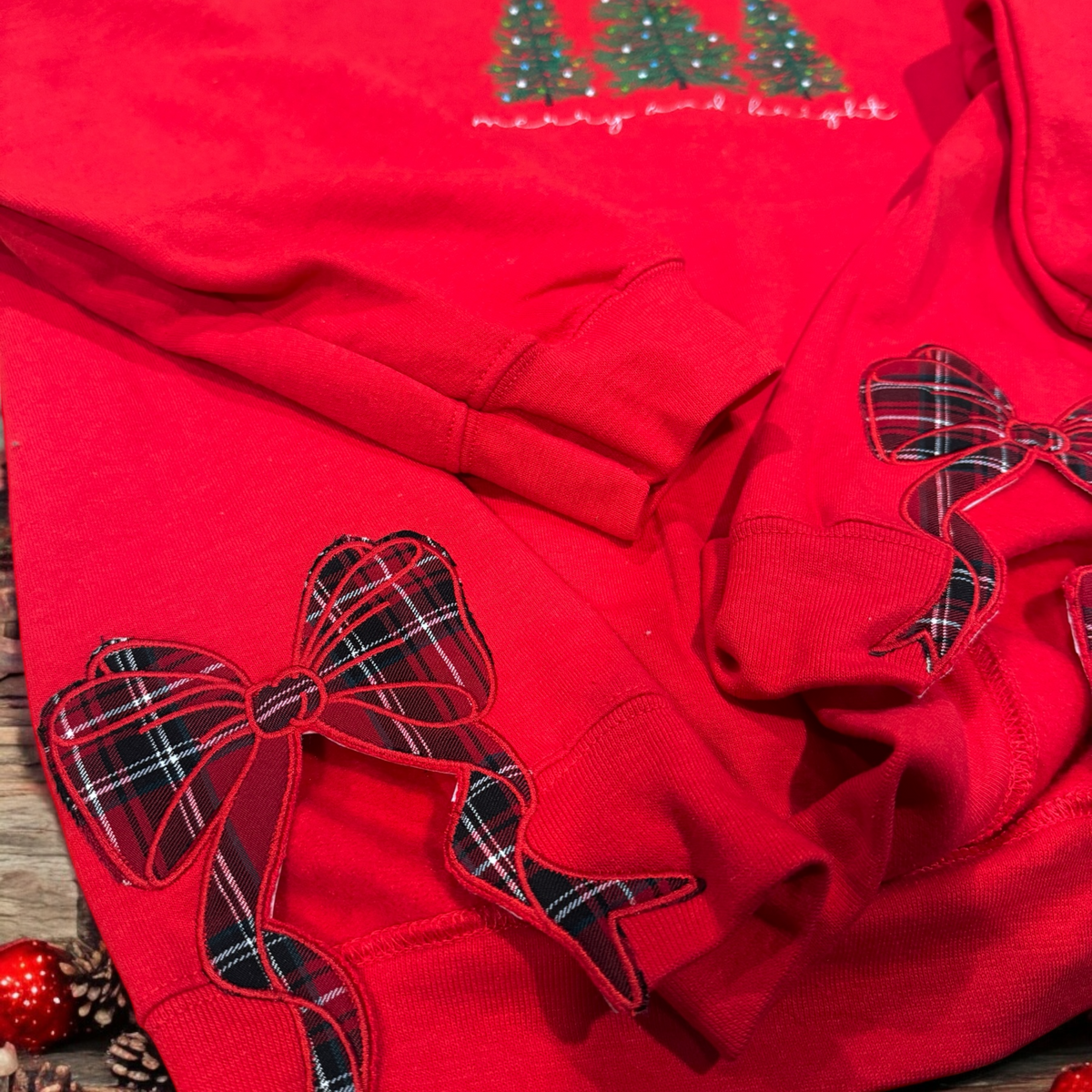 Merry and Bright  - Side Bow Sweatshirt