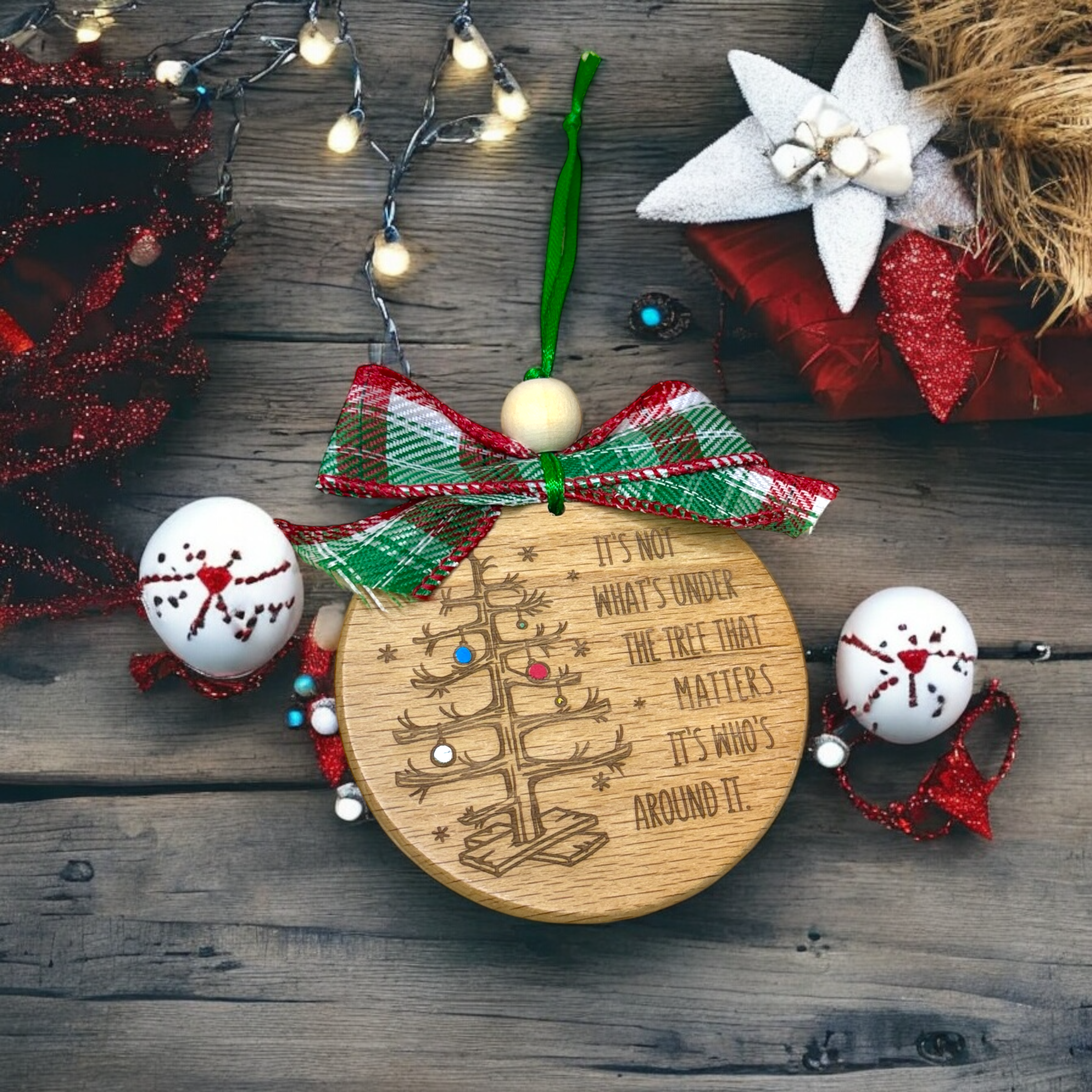 It's Not What's Under The Tree - Laser Engraved Ornament