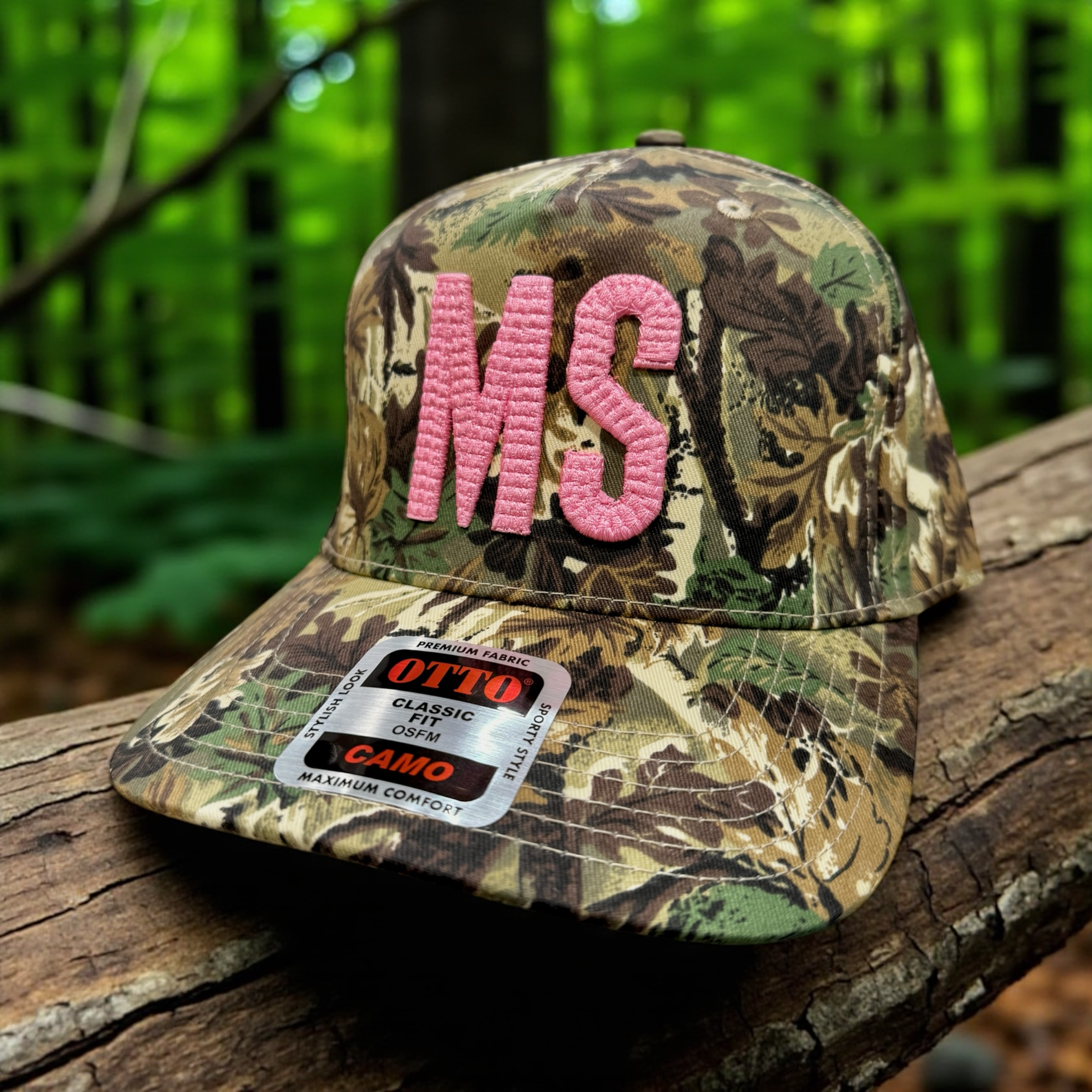 Custom State Camo Hat – Puff Stitch Letters