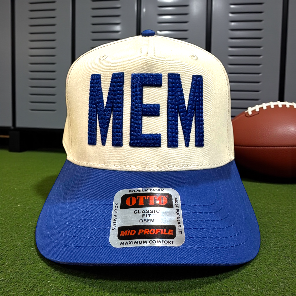 Go Tigers! Puff Embroidery Memphis Caps