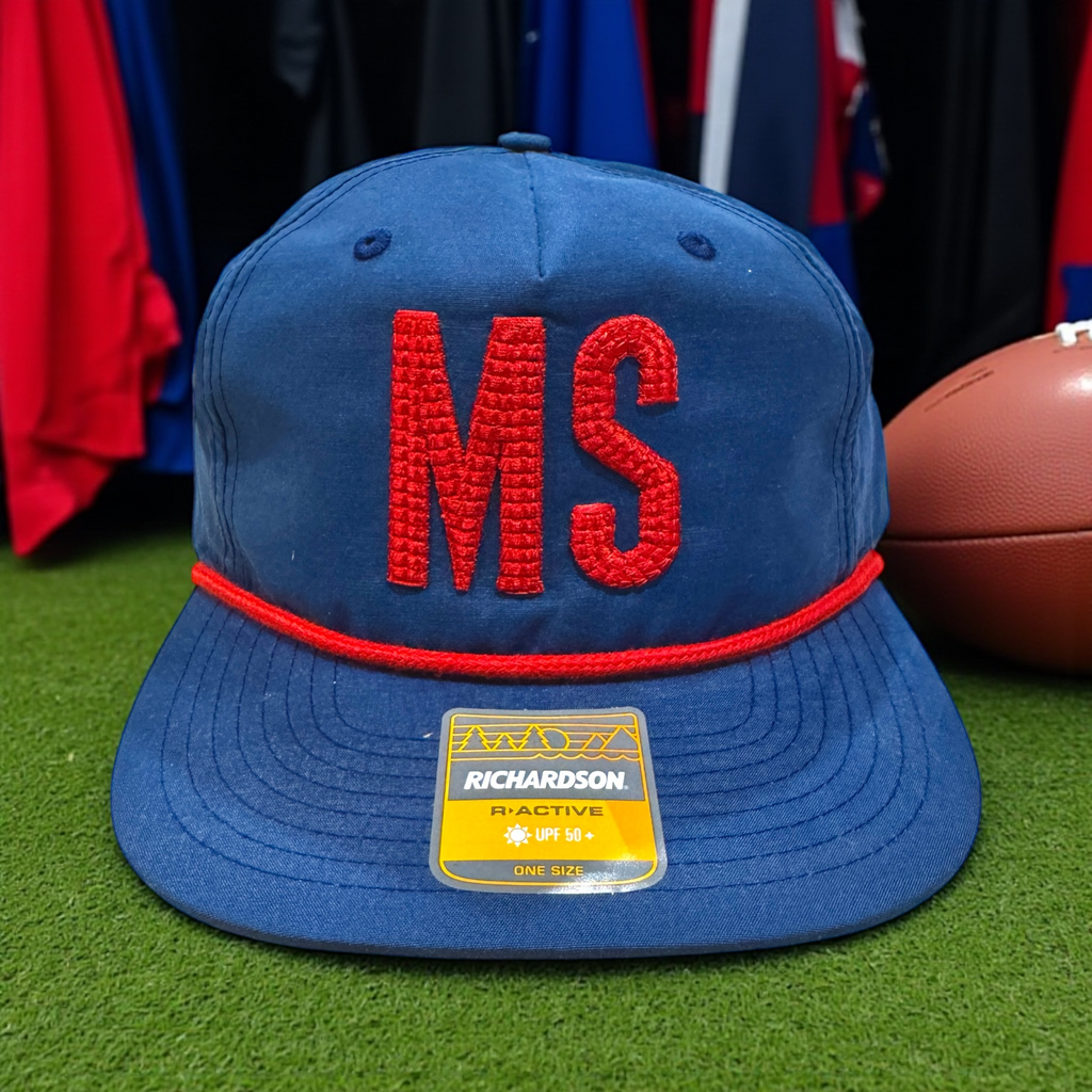 Go Rebs! Puff Embroidery Ole Miss Caps