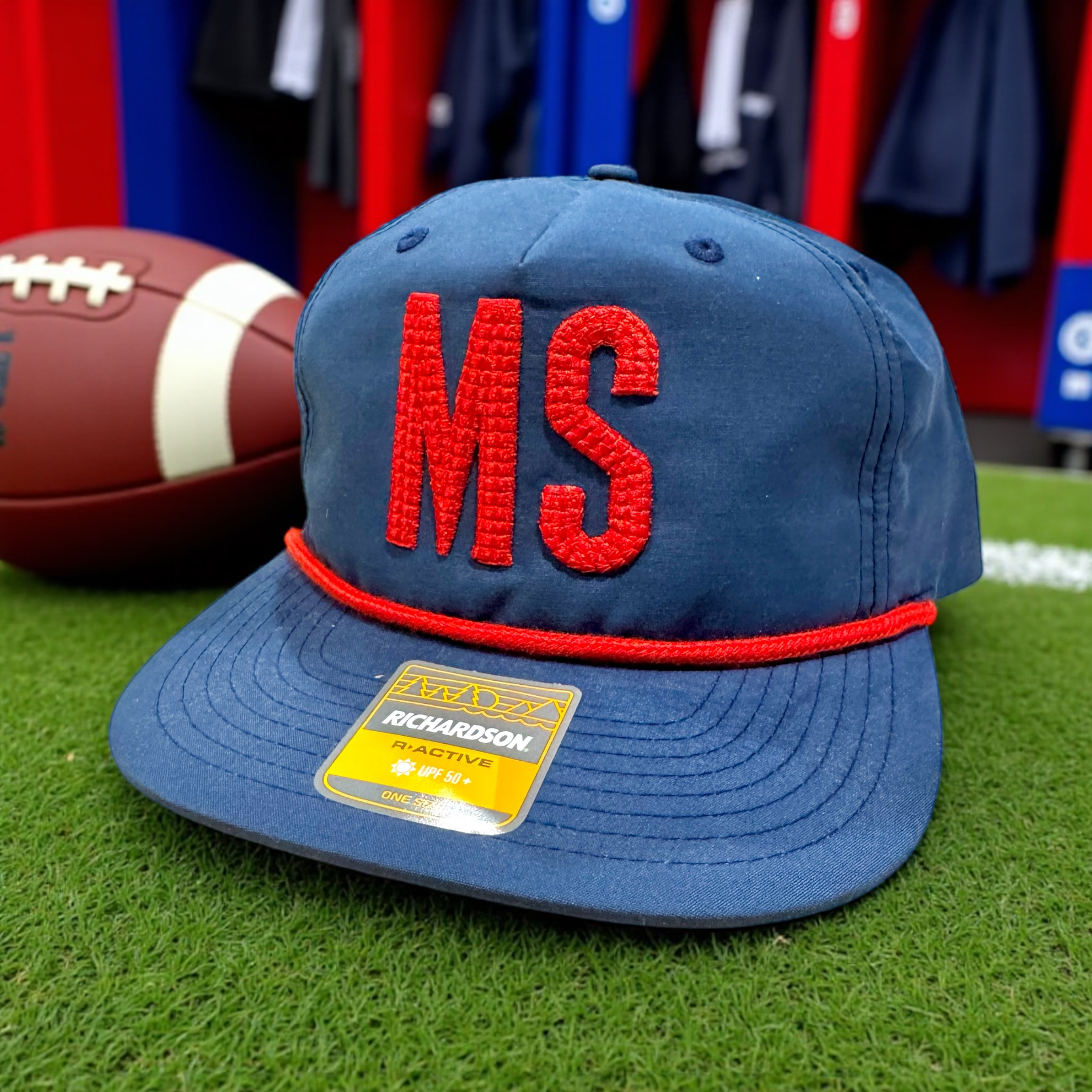 Go Rebs! Puff Embroidery Ole Miss Caps
