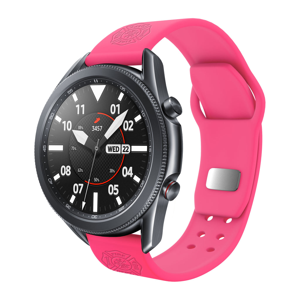 Firefighter First Responder  Watchband for Samsung, Garmin, Fossil, and More for Samsung, Garmin, Fossil, and More