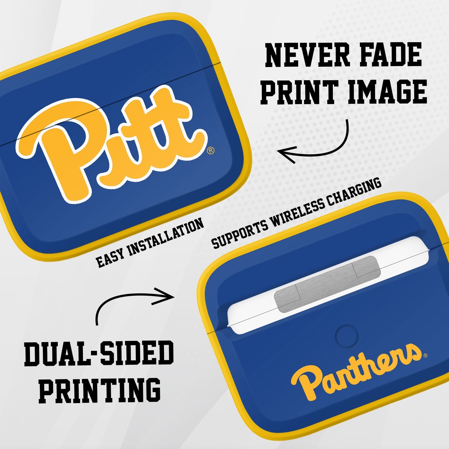 Pittsburgh PITT Panthers HDX AirPods Pro 1 & 2 Case Cover