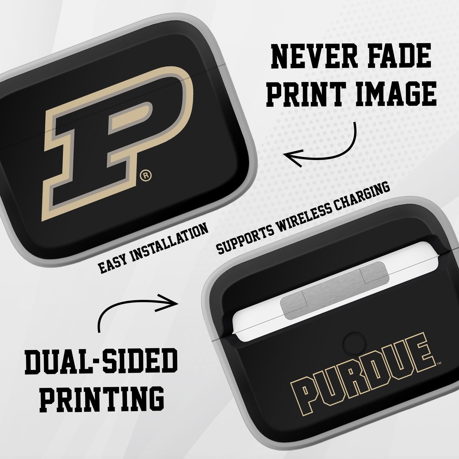 Purdue Boilermakers HDX AirPods Pro 1 & 2 Case Cover