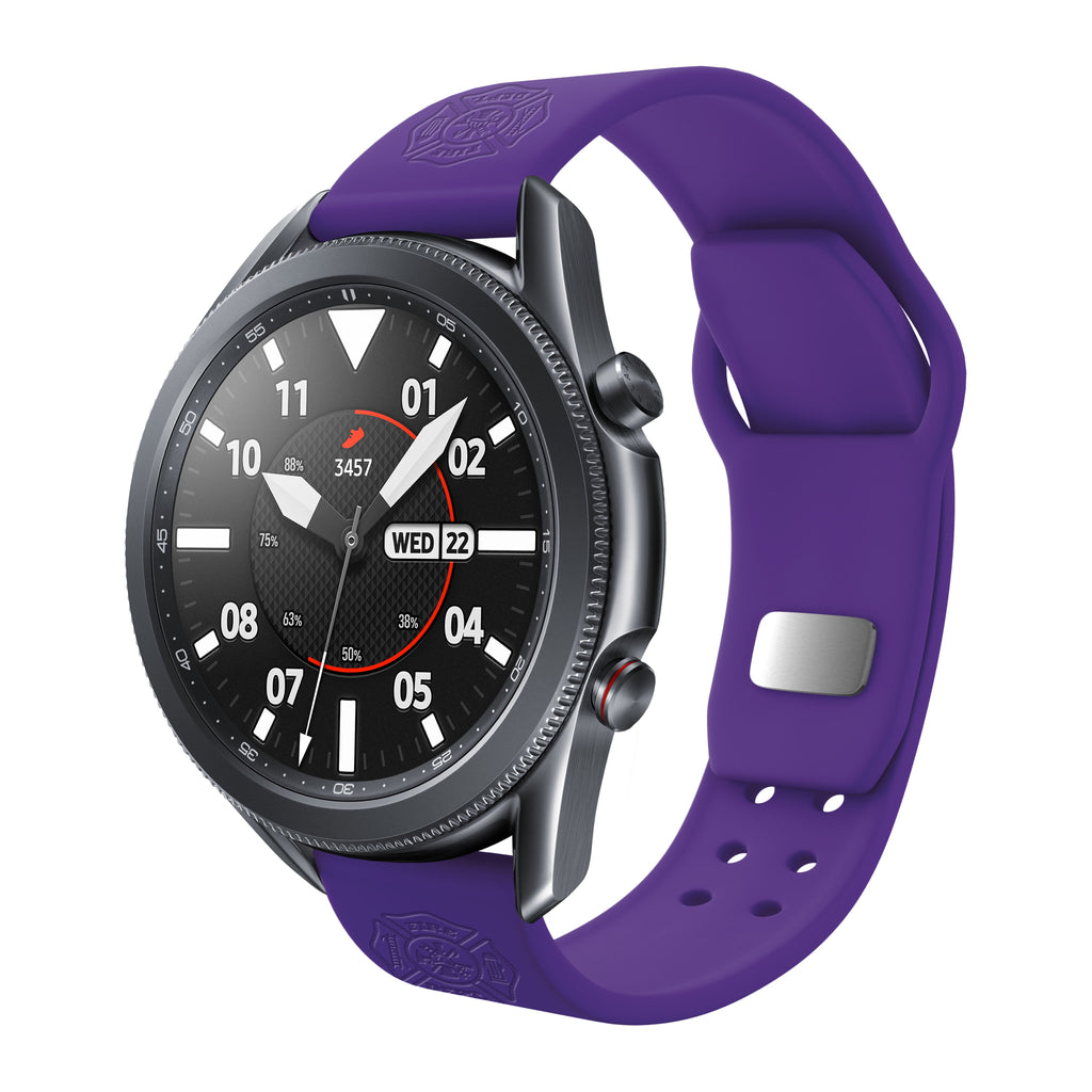 Firefighter First Responder  Watchband for Samsung, Garmin, Fossil, and More for Samsung, Garmin, Fossil, and More