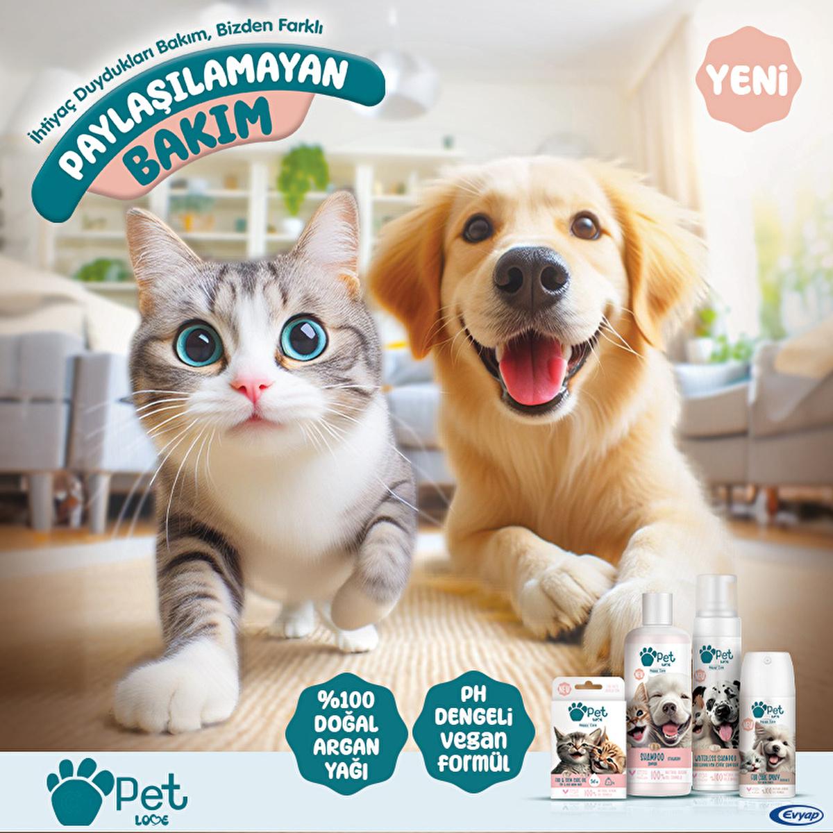 Pet Love Argan Oil Pet Shampoo for Cats & Dogs - Natural, Gentle, 8.45 fl oz