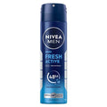 Nivea Men Fresh Active Deodorant Spray - 48 Hour Protection, Natural Scent, Dermatologically Tested - 5.07 fl oz