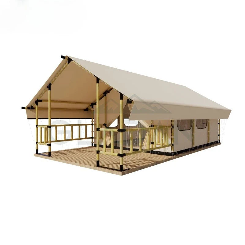 Outdoor Camping Tents, Hotel Camping Bases, Large Wooden House Accommodation, Suitable for Camping, Customizable Large Capacity