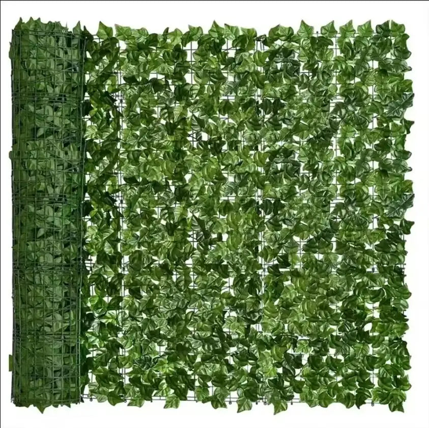1M/3M Artificial Green Leaf Fence Panels Faux Privacy Fence Screen For Home Outdoor Garden Balcony Decoration