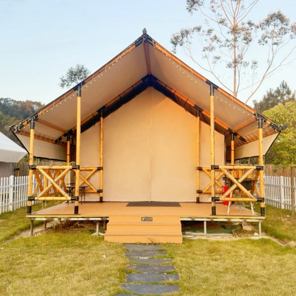 Outdoor Camping Tents, Hotel Camping Bases, Large Wooden House Accommodation, Suitable for Camping, Customizable Large Capacity