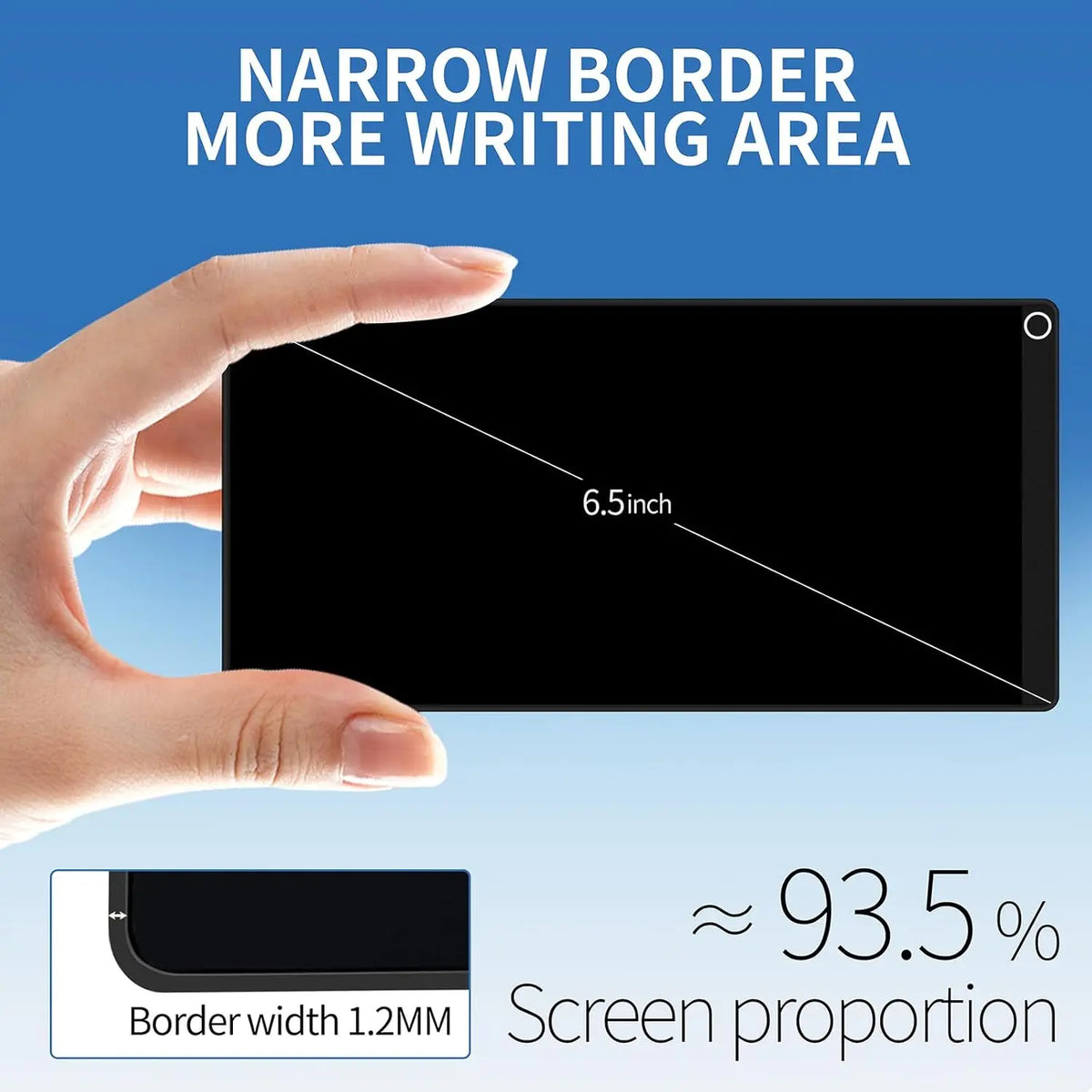 6.5" Full Screen LCD Writing Tablet, Portable Digital Notepad, Lightweight Pocket Design, Ideal For Creative Sketching Drafting