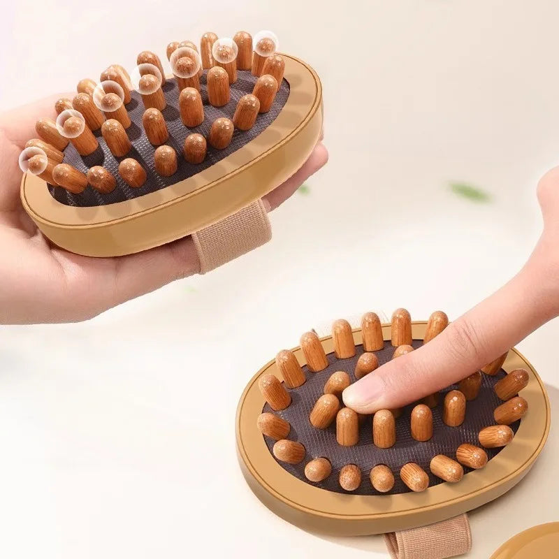 1pc Body Anti Cellulite Brush Soothing  Essential Oil Spa Air Cushion Massage Hair Comb Scalp Massage Brush Body Massager