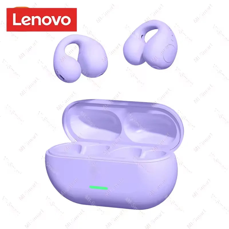 Lenovo Original T75 Sound Quality Wireless Headphones Bone Conduction Sports Bluetooth Earphones 9D HiFi Sound Touch Control