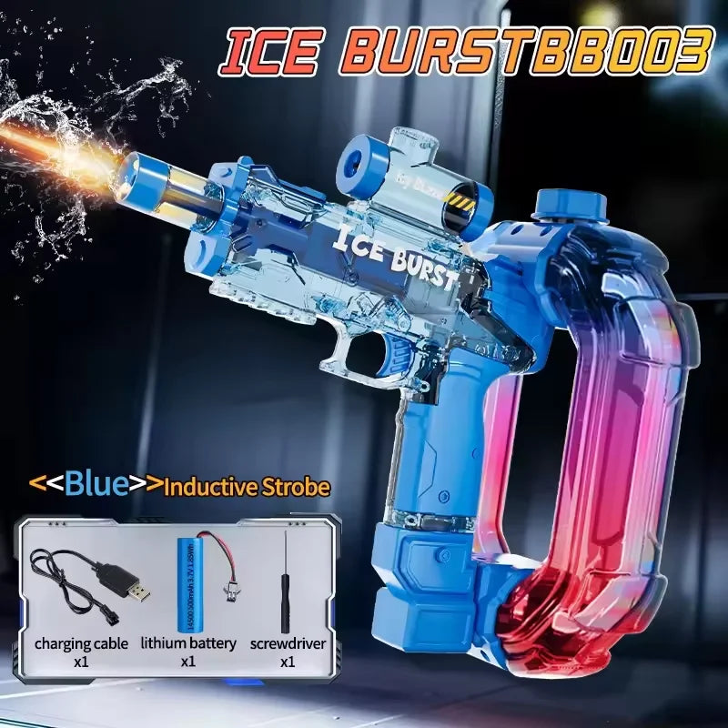 Simulated Firing Electric Water Guns for Children Powerful Continuous Shooting Automatic Water Blasters Summer Outdoor Kids Toys
