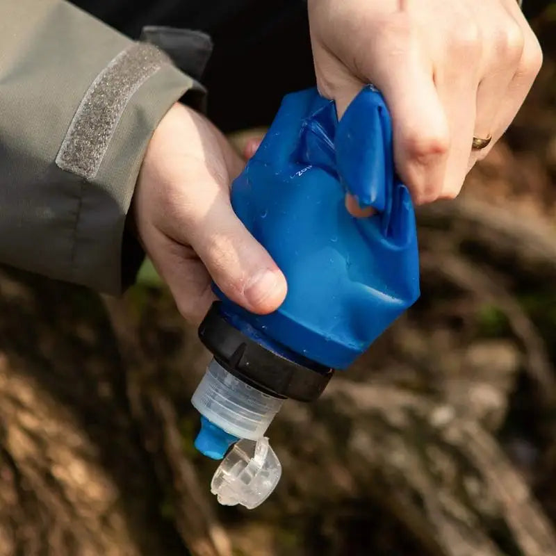 Filter Water Bottle Sports Water Bottle Foldable Portable Water Filter For Camping Hiking Water Purifier Outdoor Supplies