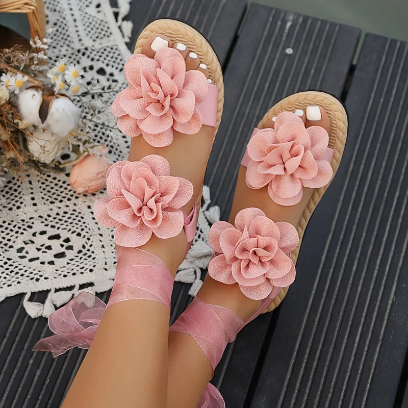 Women's Floral Platform Sandals