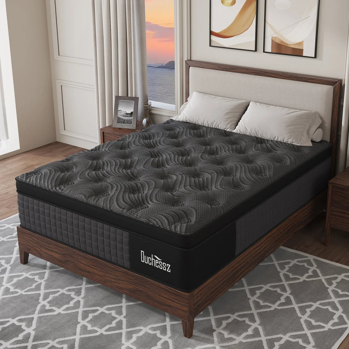 10"12"14"Twin Full Queen King Size Gel Memory Foam Pocket Spring Hydird Mattress In A Box Medium Firm