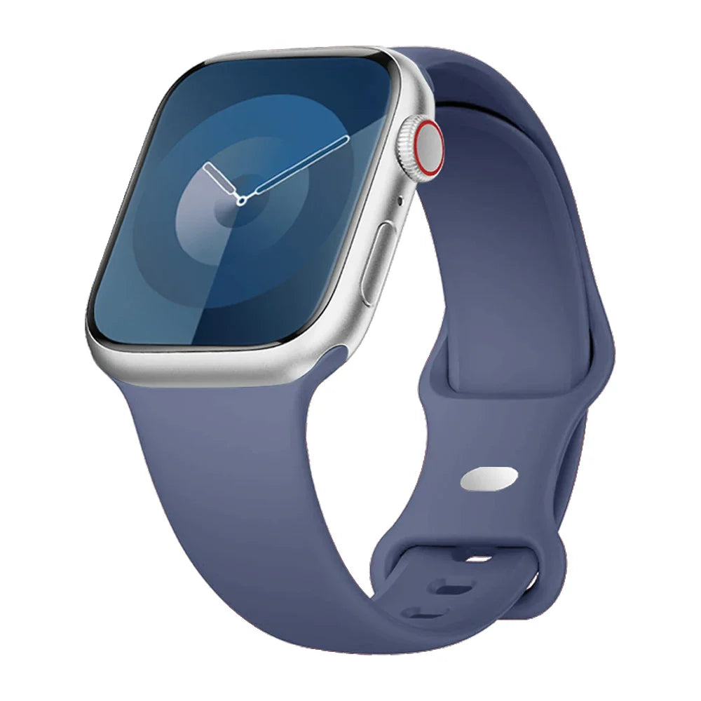 Silicone Strap For Apple Watch Bands 40mm 44mm 46mm 45mm 41mm 49mm 42 Correa Bracelet iWatch series ultra3 2 7 8 9 se 10 11 band