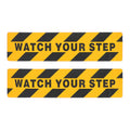 2 Pcs Sticker Red Reflective Tape Warning The Sign Safety Stickers Floor Adhesive Watch Your Step