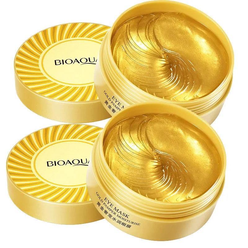 60pcs BIOAQUA Collagen Eye Mask Moisturizing Firming Anti Dark Circles Eyes Care Gel Masks Eyepatch Beauty skincare Eye Patches