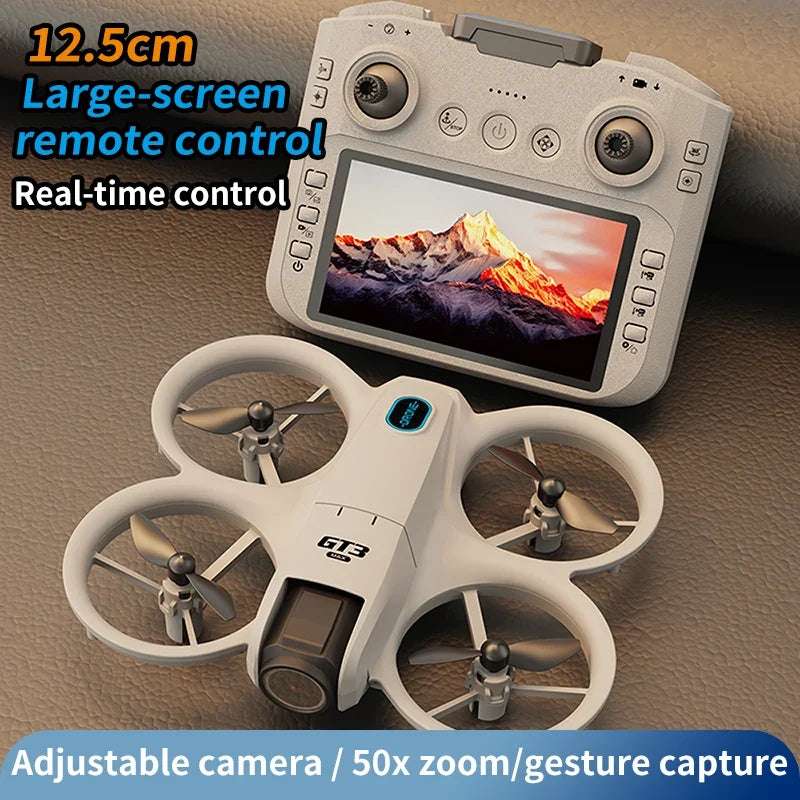 2025New GT3 MAX Drone 8K HD 4.3" Remote Control Headless Mode Helicopter 360° Flip Quadcopter Toys Mini Drone Fors Kid Toy Gifts