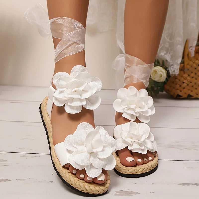Women's Floral Platform Sandals