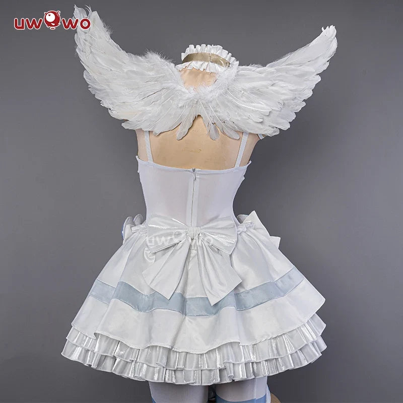 IN STOCK UWOWO Cosplay Stockingg Anarchyy Angell Cosplay Costume Dress with Wings Full Set Halloween Costumes