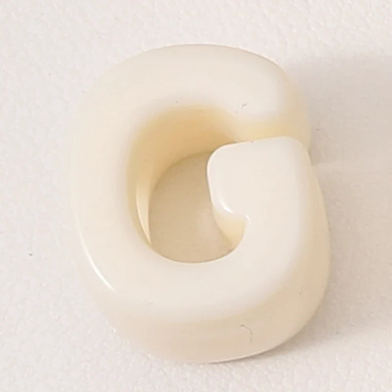 20pcs Beige Acrylic Large Hole Letter Loose Beads DIY Necklace Bracelet Mobile Phone Chain Bag Pendant Jewelry Accessories