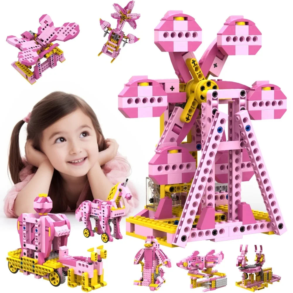 Apitor Robot S 10-in-1 Coding Robot Kit APP/Remote Control Programmable Building Blocks STEM Educational Toy Gift for Kids 8-12