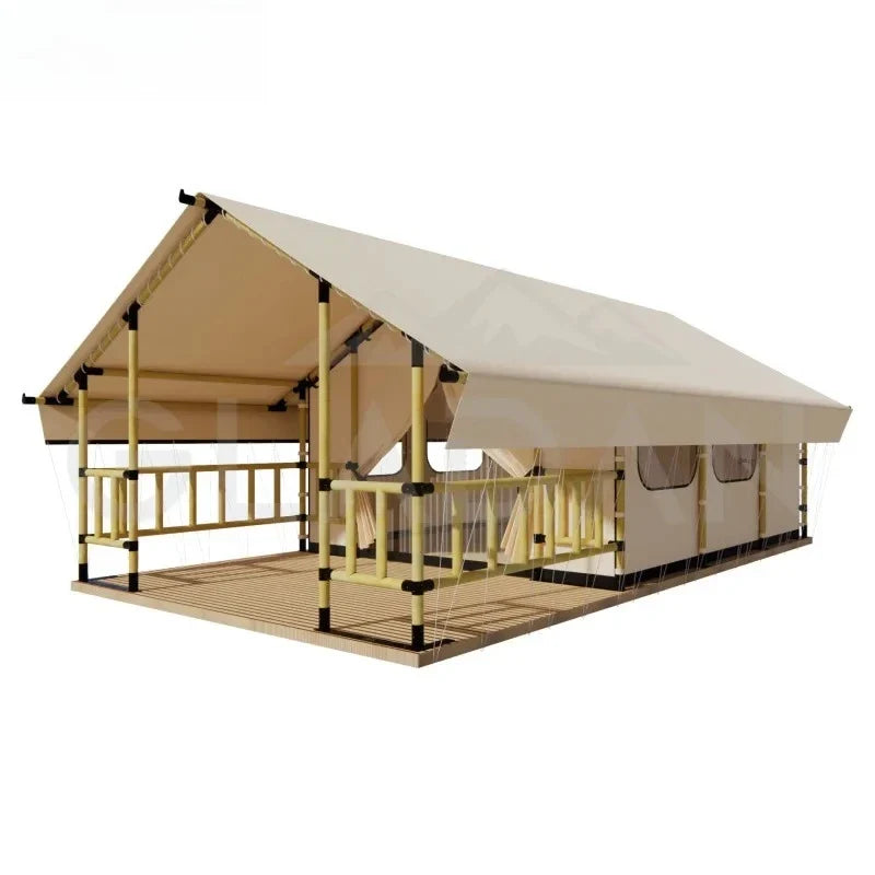 Outdoor Camping Tents, Hotel Camping Bases, Large Wooden House Accommodation, Suitable for Camping, Customizable Large Capacity