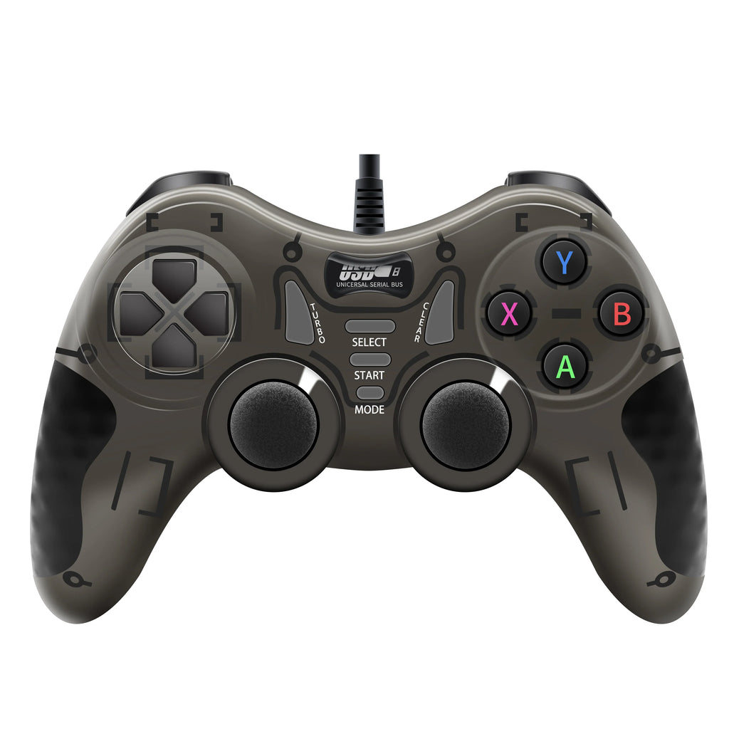 Gamepad BLACK White Wired Handle for Gaming TV / Computer PC  Joystick PS3 Controller with Vibration Effect