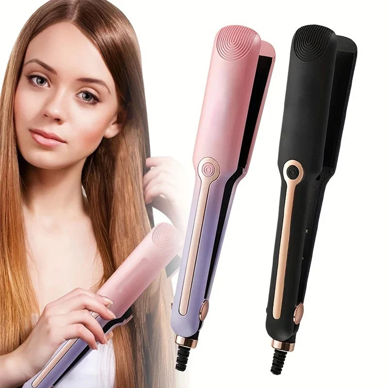 Professional Ceramic Hair Curly Hair Straightener Flat Iron Fast Heat Portable for Salon Household Temperature Adjustable